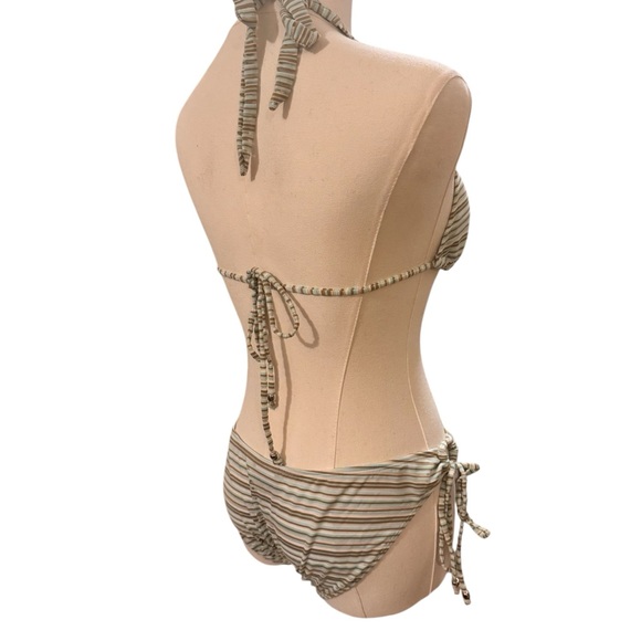 🔵 3/ $15 - Ingear Striped Halter Bikini Set - Picture 4 of 12